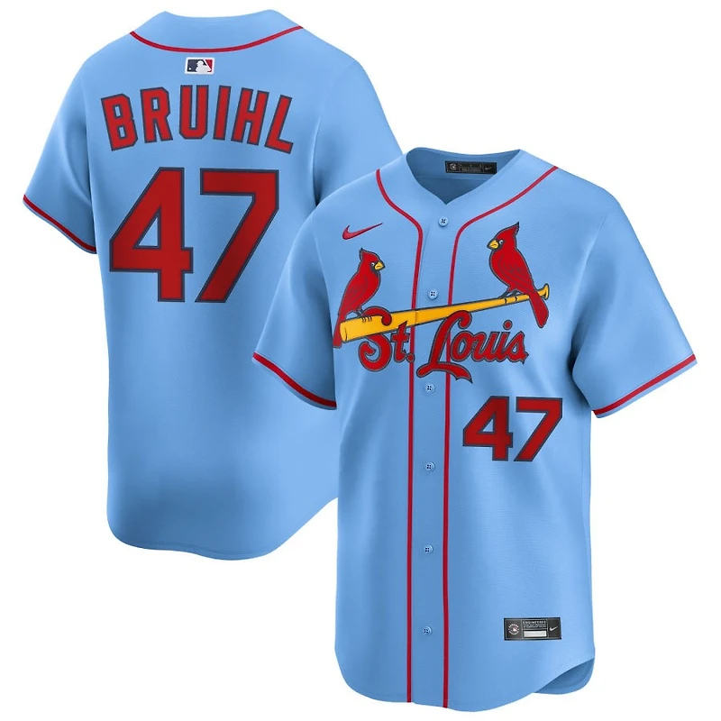 Justin Bruihl Men's Nike Light Blue St. Louis Cardinals Alternate Limited Custom Jersey