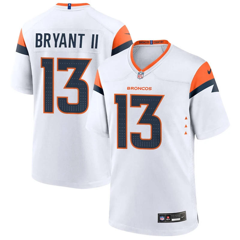 Pat Bryant II Men's Nike White Denver Broncos Mile High Collection Custom Game Jersey