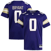 Leroy Bryant Men's adidas  Purple Washington Huskies NIL Pick-A-Player Home Premier Football Jersey