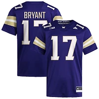 Deven Bryant Men's adidas  Purple Washington Huskies NIL Pick-A-Player Home Premier Football Jersey