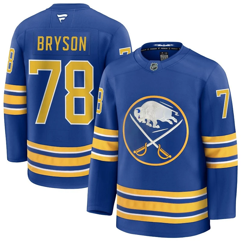 Jacob Bryson Men's Fanatics Royal Buffalo Sabres Home Premium Custom Jersey