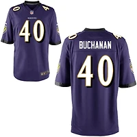 Teddye Buchanan Youth Nike Purple Baltimore Ravens Custom Game Jersey