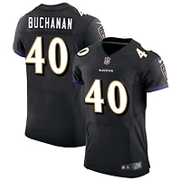 Teddye Buchanan Men's Nike Black Baltimore Ravens Speed Machine Elite Custom Jersey
