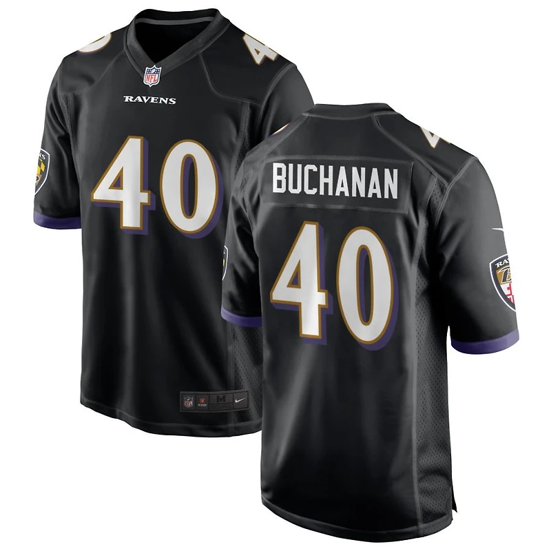 Teddye Buchanan Men's Nike Black Baltimore Ravens Alternate Custom Game Jersey