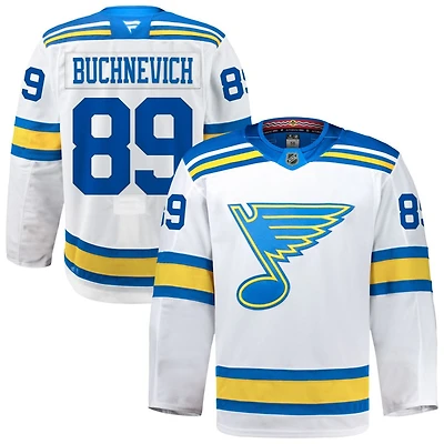 Pavel Buchnevich Men's Fanatics White St. Louis Blues Away Authentic Pro Custom Jersey