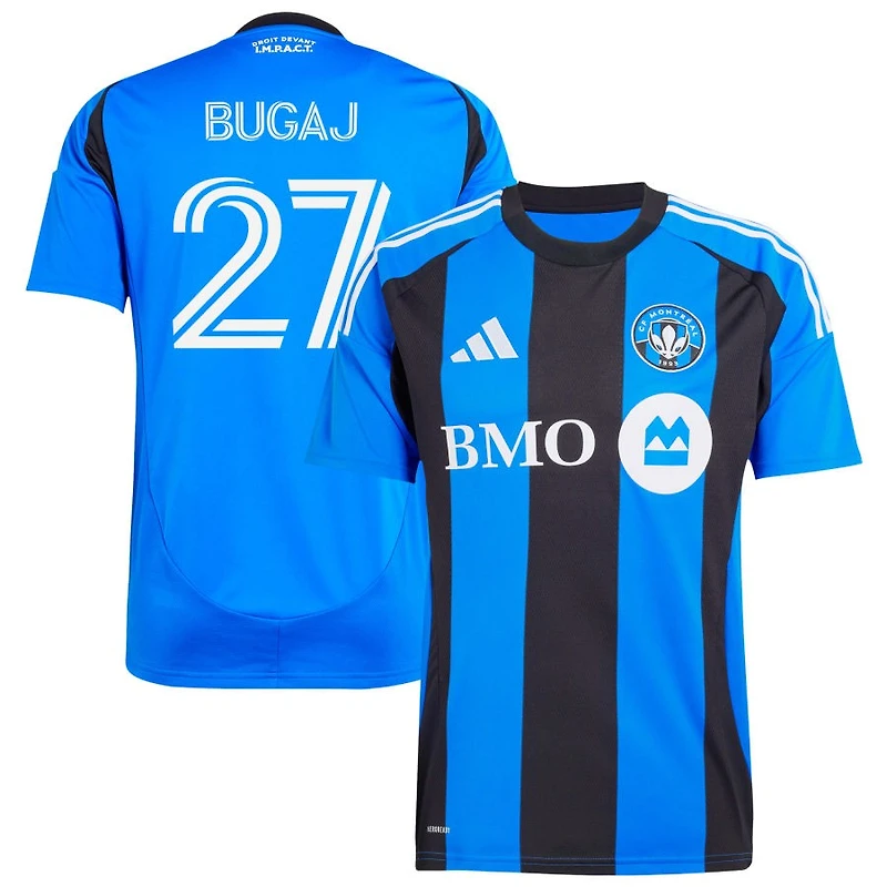 Dawid Bugaj Men's adidas Blue CF Montreal 2025 Montréal Original Replica Custom Jersey