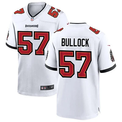 John Bullock Men's Nike White Tampa Bay Buccaneers White Custom Game Jersey