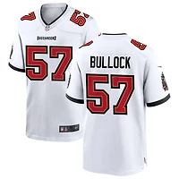 John Bullock Men's Nike White Tampa Bay Buccaneers  White Custom Game Jersey