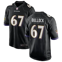 Corey Bullock Men's Nike Black Baltimore Ravens Alternate Custom Game Jersey