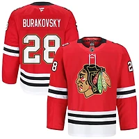 Andre Burakovsky Men's Fanatics Red Chicago Blackhawks Anniversary, Home Authentic Pro Custom Jersey