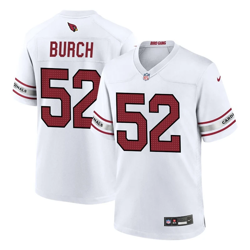Jordan Burch Men's Nike White Arizona Cardinals Custom Game Jersey