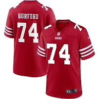 Spencer Burford Men's Nike Scarlet San Francisco 49ers Custom Jersey
