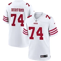 Spencer Burford Men's Nike White San Francisco 49ers Game Custom Player Jersey