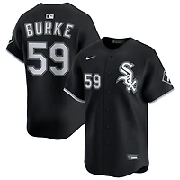 Sean Burke Men's Nike Black Chicago White Sox Alternate Limited Custom Jersey