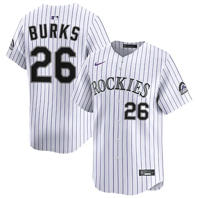 Ellis Burks Men's Nike White Colorado Rockies Home Limited Pick-A-Player Retired Roster Jersey