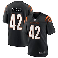 Oren Burks Men's Nike Black Cincinnati Bengals Game Custom Jersey