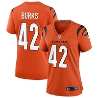 Oren Burks Women's Nike Orange Cincinnati Bengals Alternate Game Custom Jersey