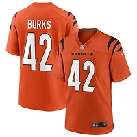 Oren Burks Youth Nike Orange Cincinnati Bengals Alternate Game Custom Jersey