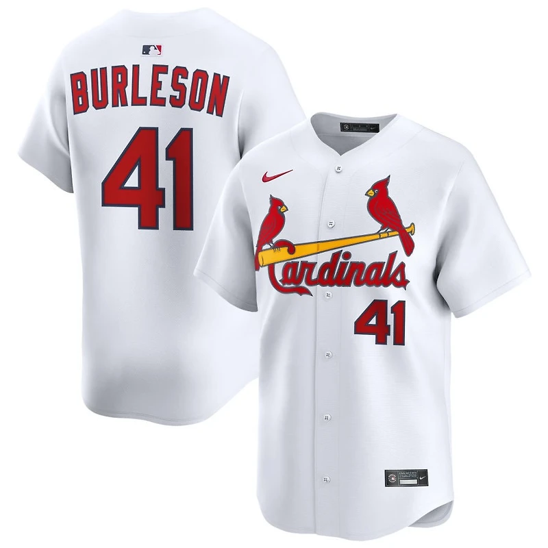 Alec Burleson Men's Nike White St. Louis Cardinals Home Limited Custom Jersey