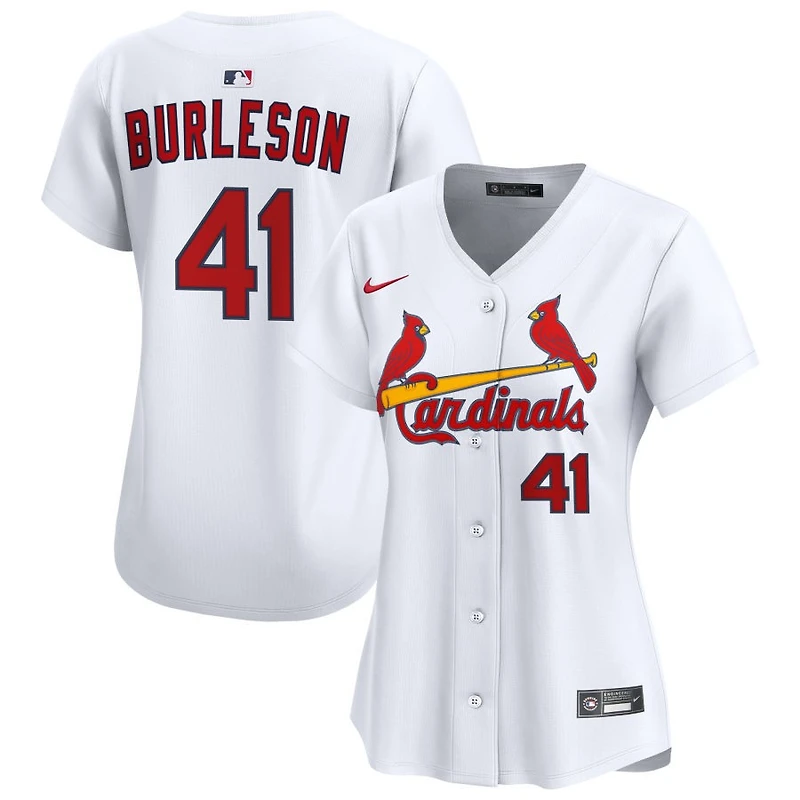 Alec Burleson Women's Nike White St. Louis Cardinals Home Limited Custom Jersey