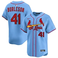 Alec Burleson Men's Nike Light Blue St. Louis Cardinals Alternate Limited Custom Jersey