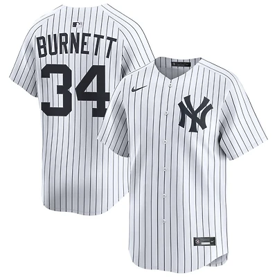 A.J. Burnett Men's Nike White New York Yankees Home Limited Pick-A-Player Retired Roster Jersey