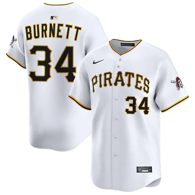 A.J. Burnett Men's Nike White Pittsburgh Pirates Home Limited Pick-A-Player Retired Roster Jersey