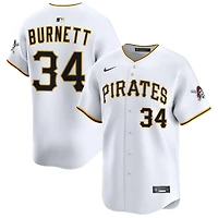 A.J. Burnett Men's Nike White Pittsburgh Pirates Home Limited Pick-A-Player Retired Roster Jersey
