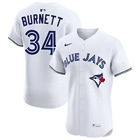 A.J. Burnett Men's Nike White Toronto Blue Jays  Home Elite Pick-A-Player Retired Roster Jersey