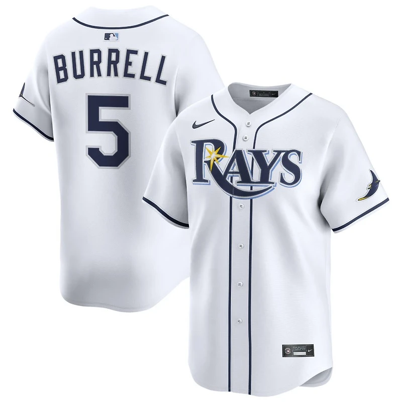 Pat Burrell Men's Nike White Tampa Bay Rays Home Limited Pick-A-Player Retired Roster Jersey