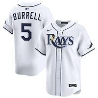 Pat Burrell Men's Nike White Tampa Bay Rays Home Limited Pick-A-Player Retired Roster Jersey
