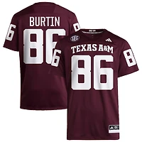 Ryan Burtin Men's adidas  Maroon Texas A&M Aggies NIL Pick-A-Player Home Premier Football Jersey