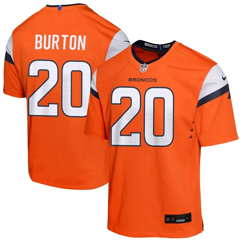 Michael Burton Youth Nike  Orange Denver Broncos Mile High Collection Custom Game Jersey