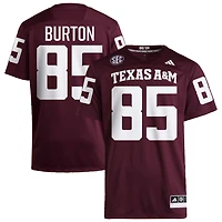 Chase Burton Men's adidas  Maroon Texas A&M Aggies NIL Pick-A-Player Home Premier Football Jersey