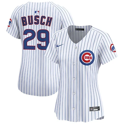 Michael Busch Women's Nike White Chicago Cubs Home Limited Custom Jersey