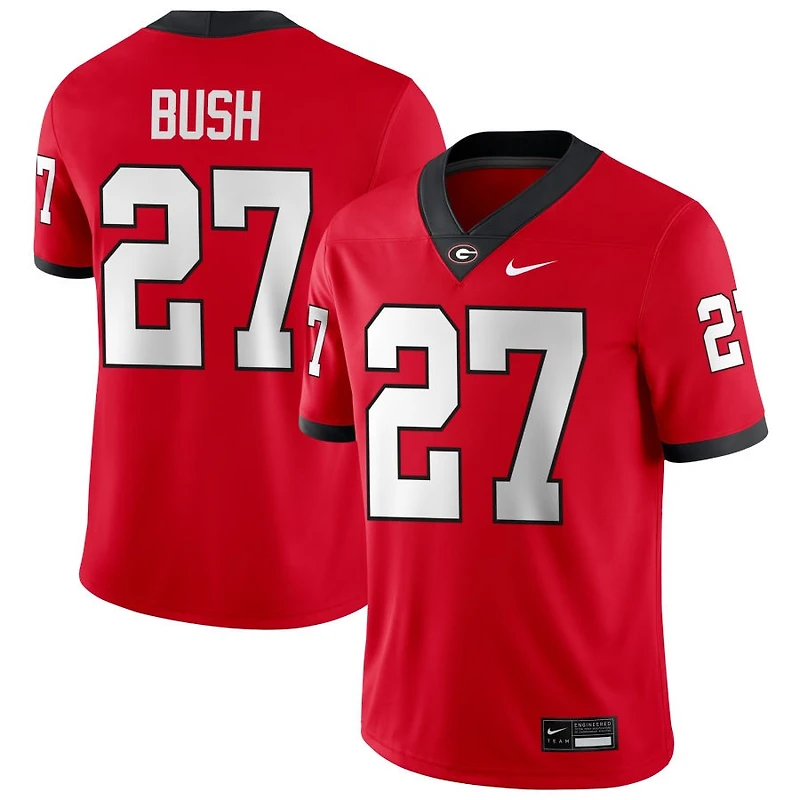 Sam Bush Men's Nike Red Georgia Bulldogs NIL Pick-A-Player Game Jersey