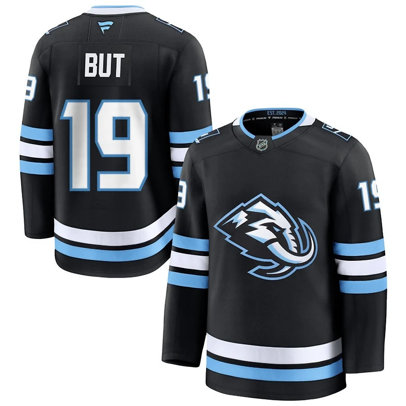 Daniil But Men's Fanatics Black Utah Mammoth Home Premium Custom Jersey