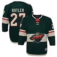 Cameron Butler Youth Green Minnesota Wild Home Premier Custom Jersey