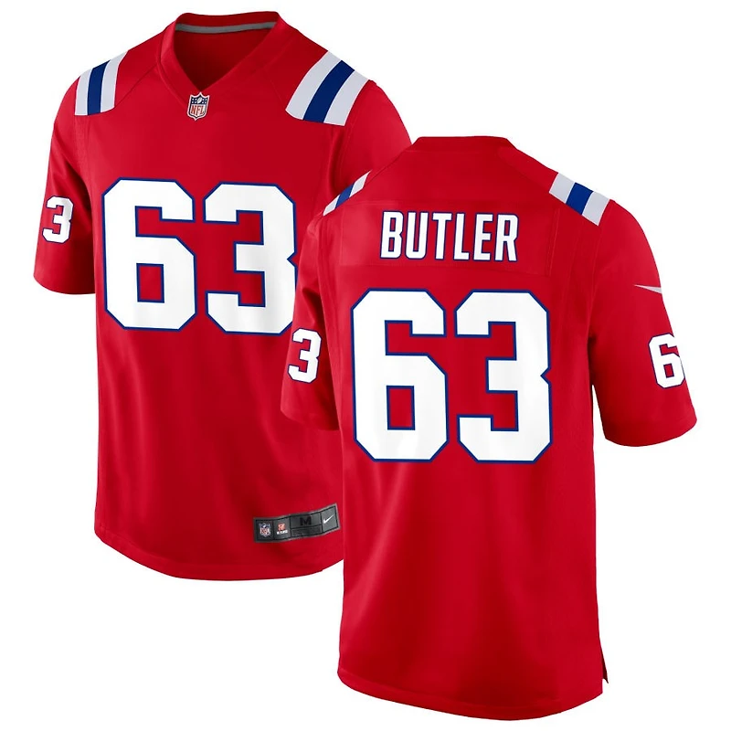 Mehki Butler Men's Nike Red New England Patriots Alternate Custom Jersey