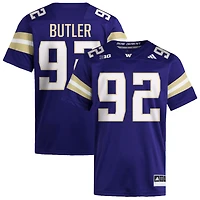 Bryce Butler Men's adidas  Purple Washington Huskies NIL Pick-A-Player Home Premier Football Jersey