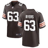 Jeremiah Byers Men's Nike Cleveland Browns Brown Custom Game Jersey