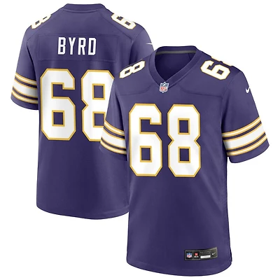 Henry Byrd Men's Nike Purple Minnesota Vikings Classic Custom Game Jersey