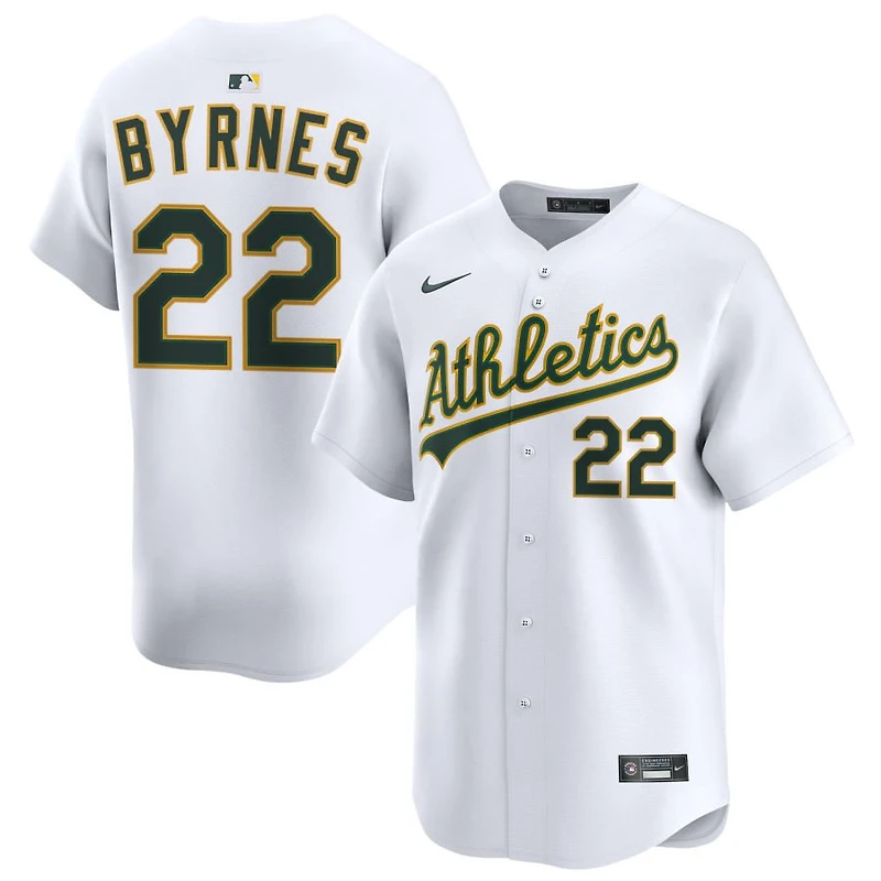 Eric Byrnes Men's Nike White Athletics Home Limited Pick-A-Player Retired Roster Jersey