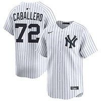 Jose Caballero Men's Nike White New York Yankees Home Limited Custom Jersey