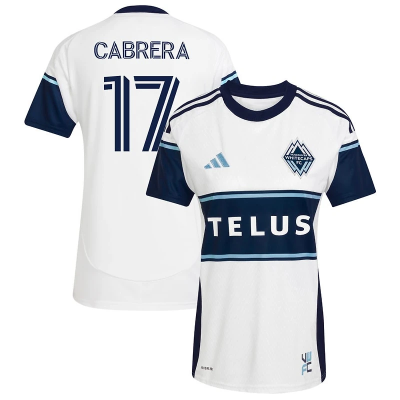 Kenji Cabrera Women's adidas  White Vancouver Whitecaps FC 2025 The Peak Replica Custom Jersey