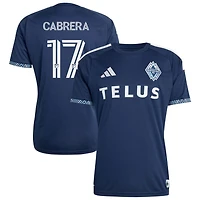 Kenji Cabrera Men's adidas  Deep Sea Blue Vancouver Whitecaps FC 2026 The Coastal Jersey Replica Custom Jersey