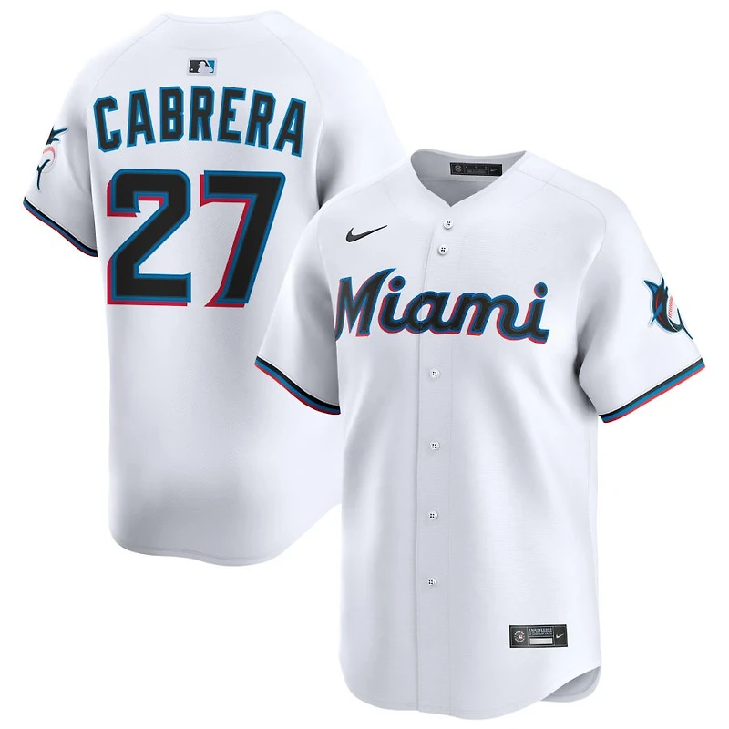 Edward Cabrera Youth Nike  White Miami Marlins Home Custom Limited Jersey