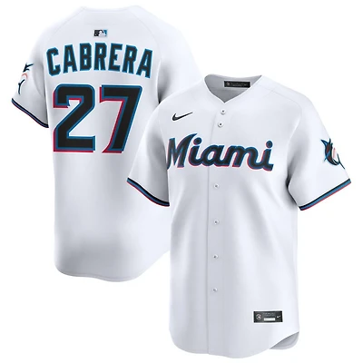 Edward Cabrera Youth Nike White Miami Marlins Home Custom Limited Jersey