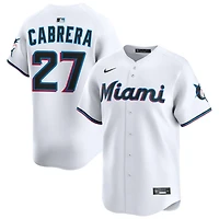 Edward Cabrera Youth Nike  White Miami Marlins Home Custom Limited Jersey