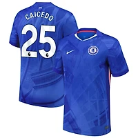Moises Caicedo Men's Nike  Blue Chelsea 2025/26 Home Replica Custom Jersey